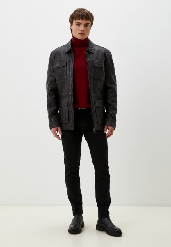 Куртка кожаная Jorg Weber