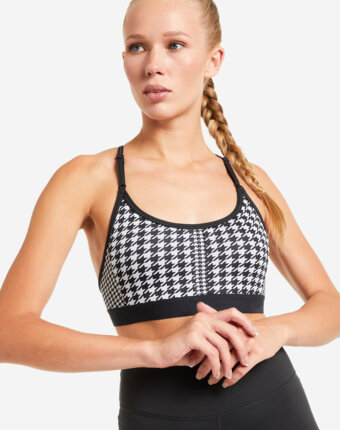 Топ бра спортивный Nike Dri-FIT Indy Icon Clash, Черный женщинам
