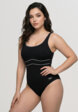 Купальник слитный женский Speedo Eclipse, Черный1  - превью