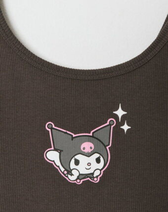 Укороченный топ с принтом Kuromi для девочек детям