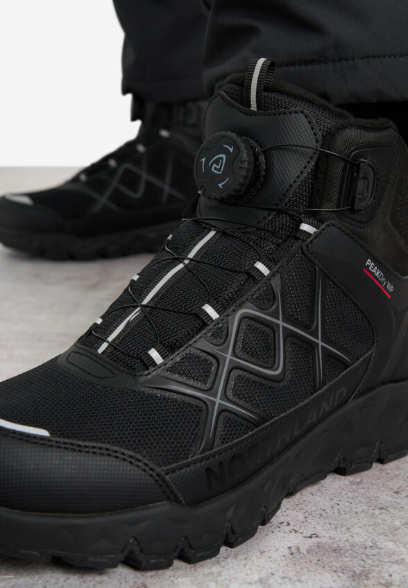 Ботинки для мальчиков Northland Fly Hiker Jr Mid Boa, Черный