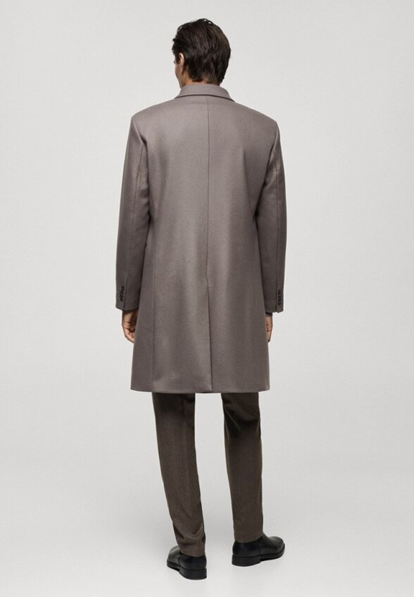 Пальто двубортное Mango Man