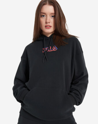 Худи женское оверсайз FILA, Черный женщинам
