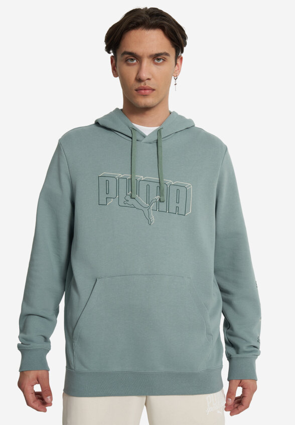 Худи мужское PUMA, Зеленый