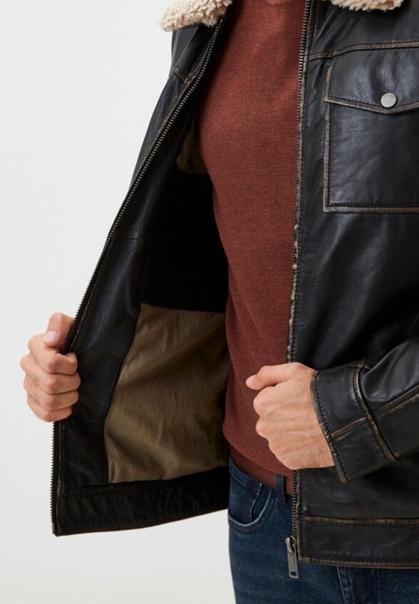 Куртка кожаная Mustang