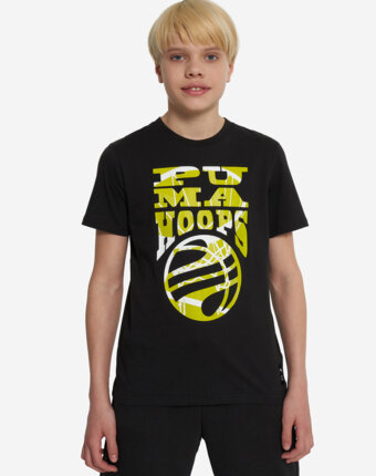 Футболка для мальчиков PUMA Basketball Blueprint, Черный женщинам
