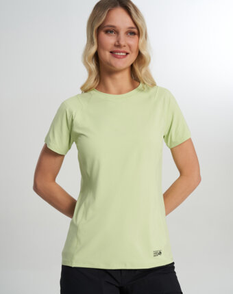 Футболка женская Mountain Hardwear Crater Lake Short Sleeve, Зеленый женщинам