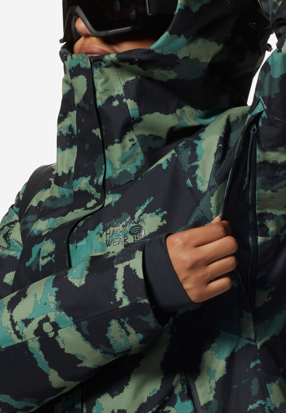Куртка горнолыжная женская Mountain Hardwear Cloud Bank Gore Tex, Зеленый