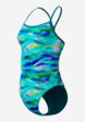 Купальник слитный женский Speedo Printed 2.0, Голубой9  - превью