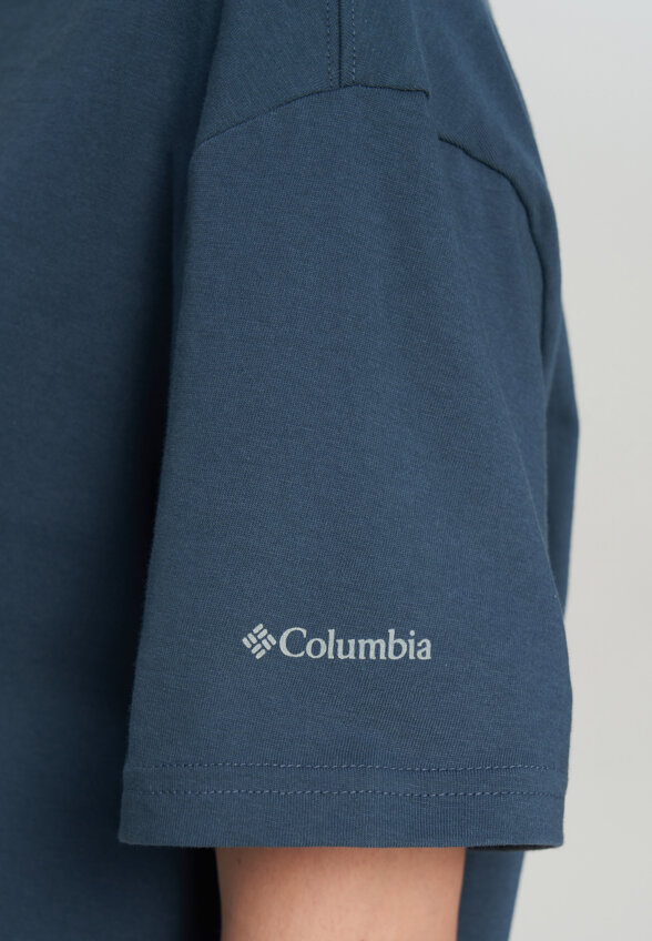 Футболка женская Columbia Rolling Bend Graphic Relaxed Crop SS, Зеленый