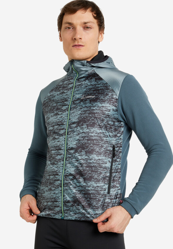 Куртка для беговых лыж мужская Loeffler Hybrid Speed, Серый