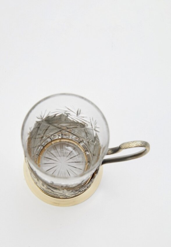 Стакан с подставкой Кольчугинский мельхиор