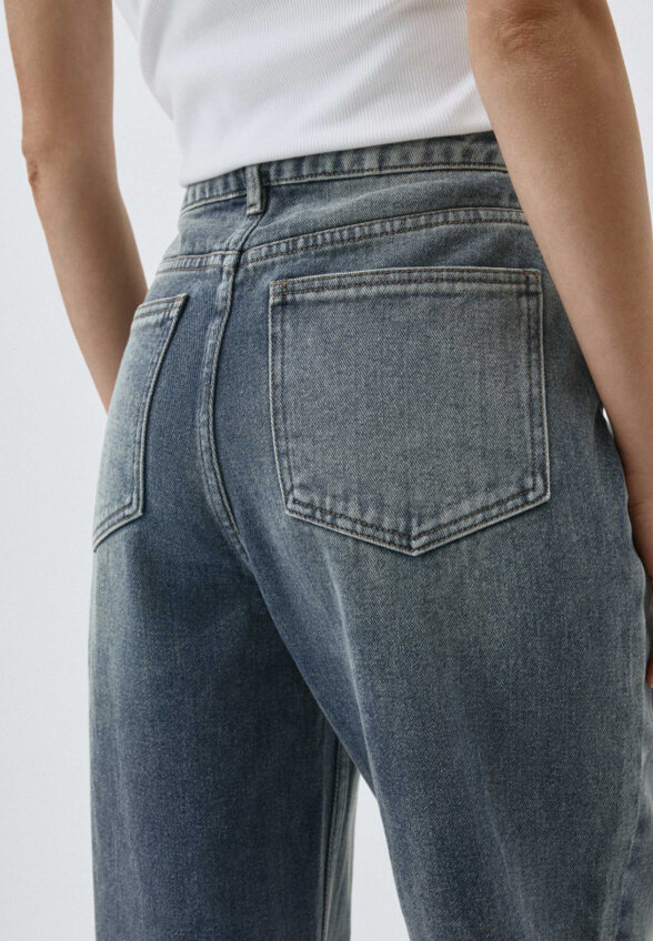 Утепленные джинсы Wide Leg