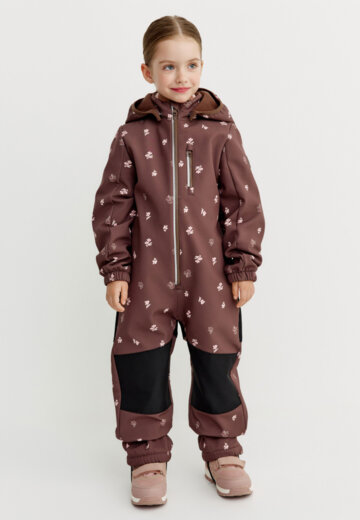 Комбинезон из Softshell на флисе для девочек