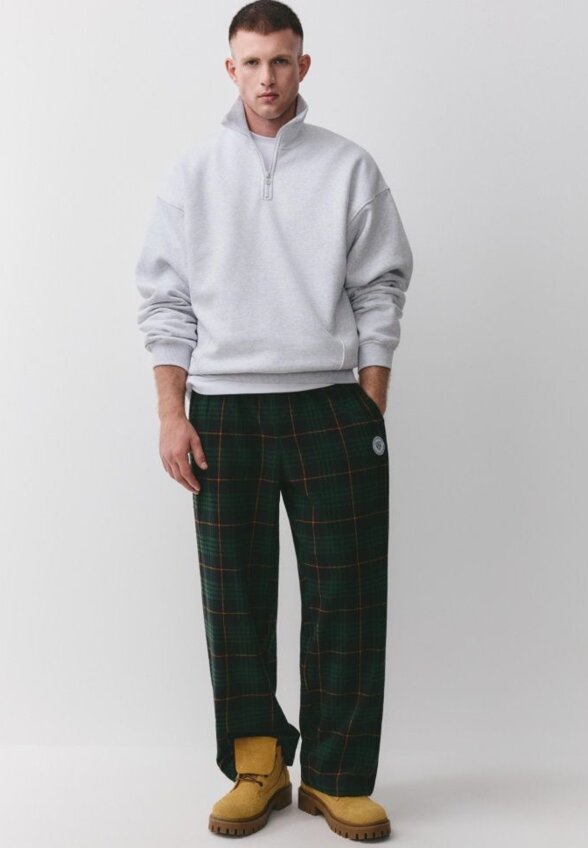 Свитшот Oversize fit с воротником