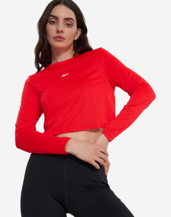 Лонгслив женский Reebok Paige Core, Красный женщинам