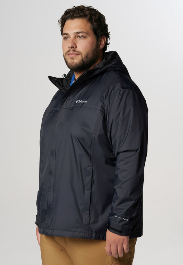 Куртка мембранная мужская Columbia Watertight II Jacket, Plus Size, Черный