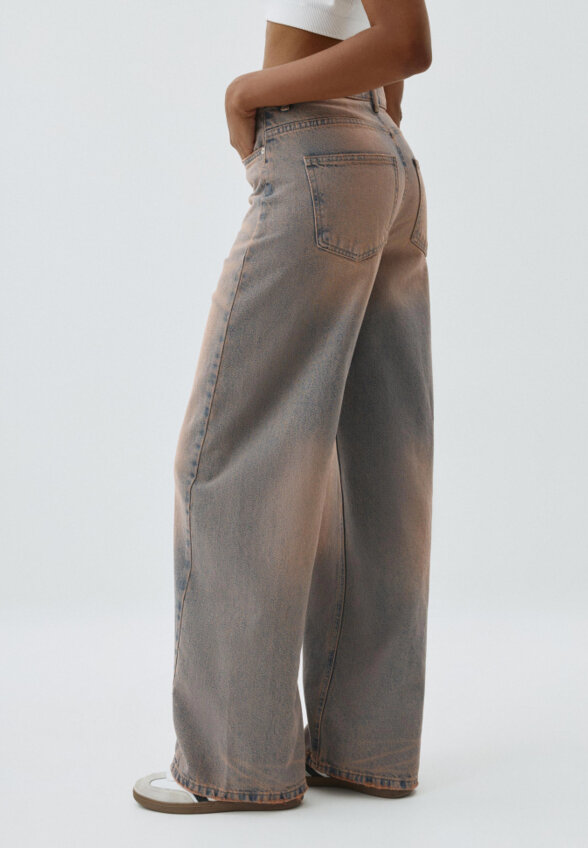 Джинсы Wide Leg с тинтом