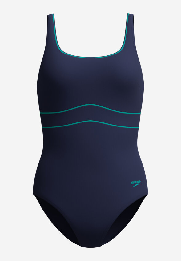 Купальник слитный женский Speedo Solid Contour Eclipse, Синий