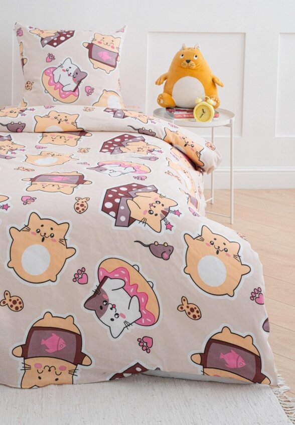 Постельное белье 1,5-спальное Павлинка