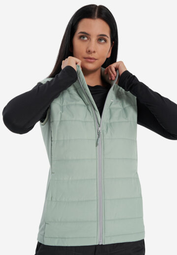 Жилет для беговых лыж женский Nordski Hybrid Pro 2.0, Зеленый