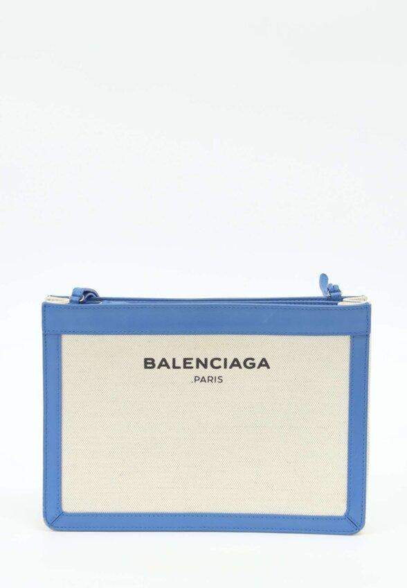 Balenciaga Navy Pochette