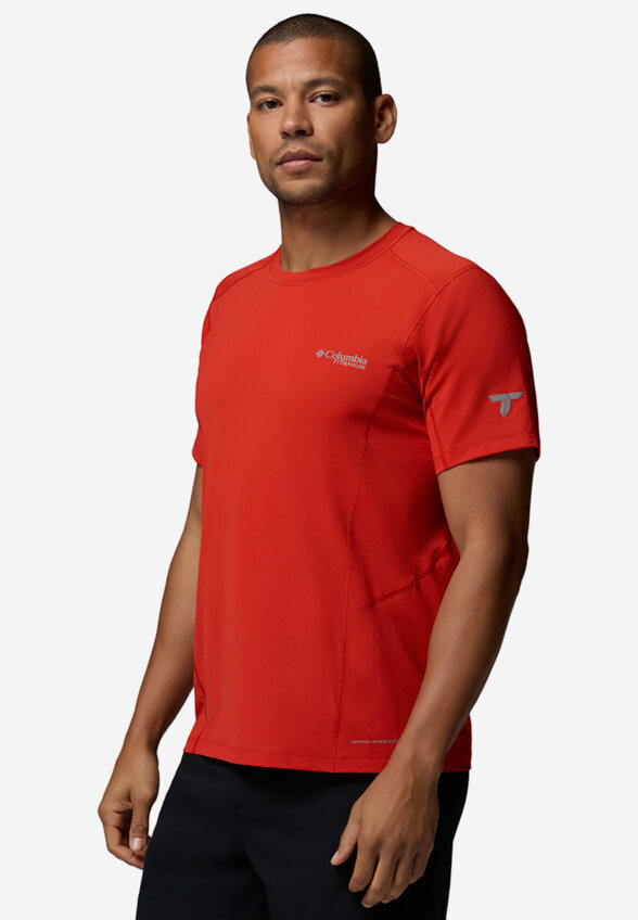 Футболка мужская Columbia Diamond Peak Pro Short Sleeve, Красный