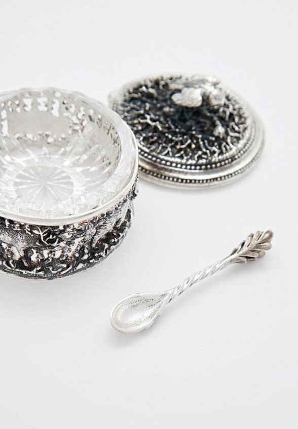 Солонка Кольчугинский мельхиор