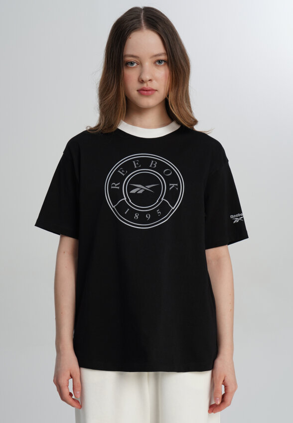 Футболка женская Reebok Lawn Club, Черный