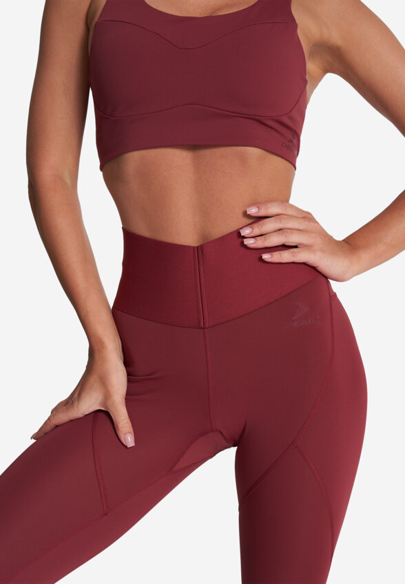 Легинсы женские Demix Booty Booster Gym, Красный