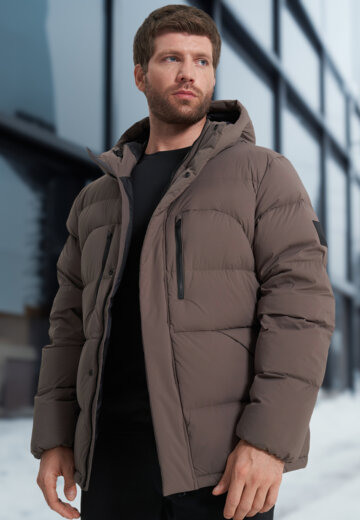 Пуховик мужской Jack Wolfskin Roemertor, Коричневый