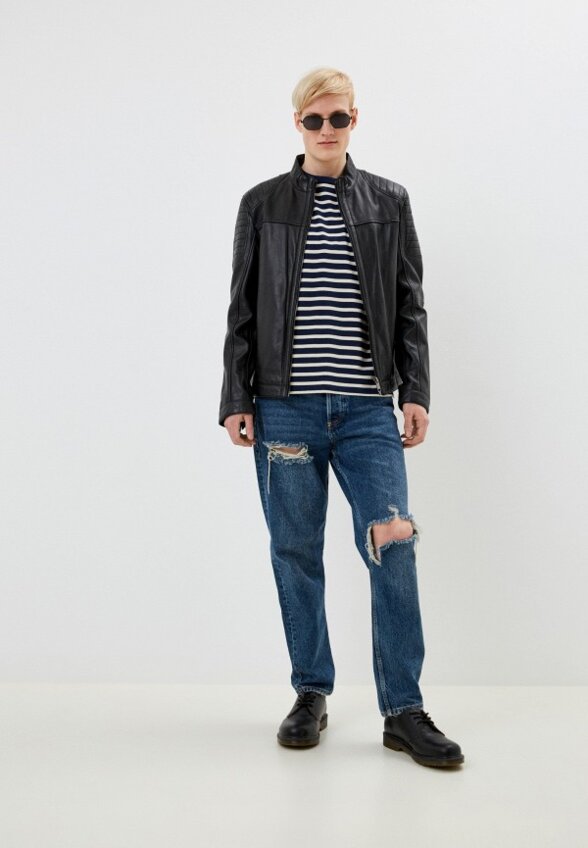 Куртка кожаная Urban Fashion for Men