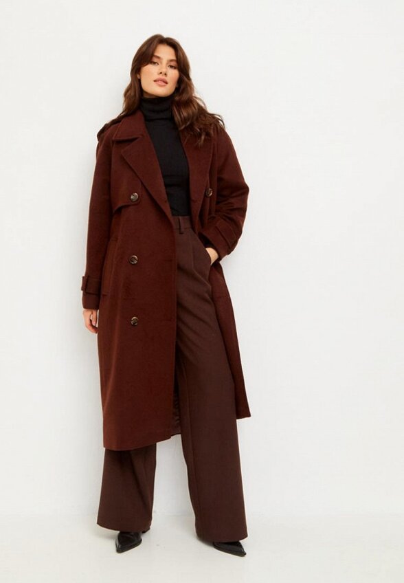 Пальто двубортное Droid&I