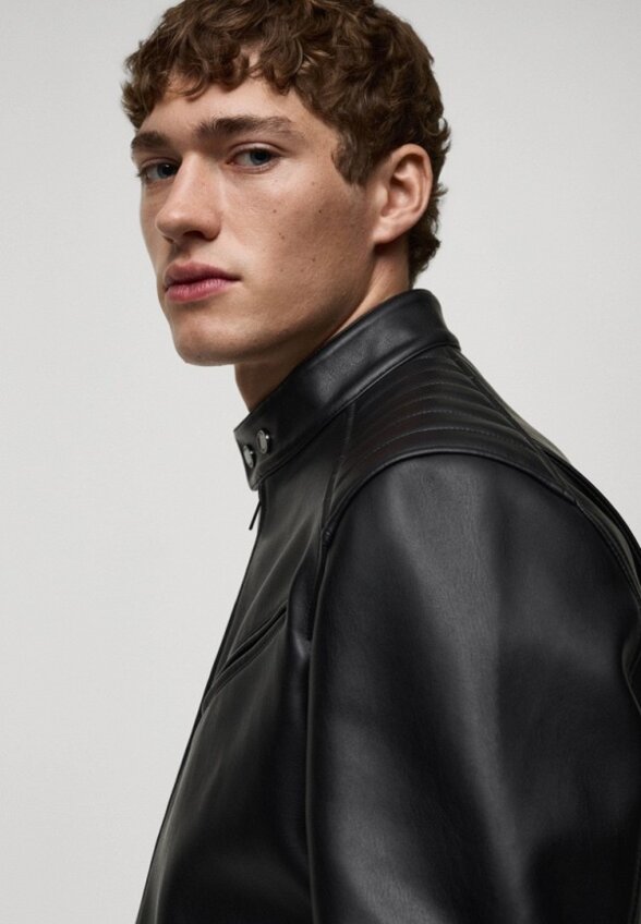 Куртка кожаная Mango Man