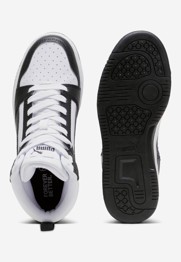 Кеды детские PUMA Rebound V6 Mid Jr, Белый