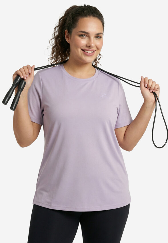 Футболка женская Demix, Plus Size, Фиолетовый