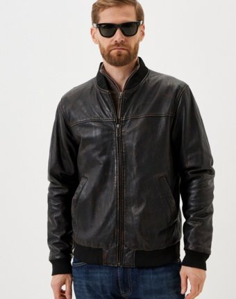 Куртка кожаная утепленная Urban Fashion for Men мужчинам