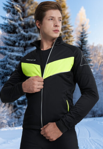 Куртка для беговых лыж мужская Fischer, Черный