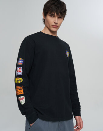 Лонгслив мужской DC Shoes All Gas, Черный женщинам