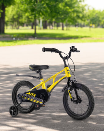 Велосипед для мальчиков Maxiscoo Air Standard Plus 14", Желтый женщинам
