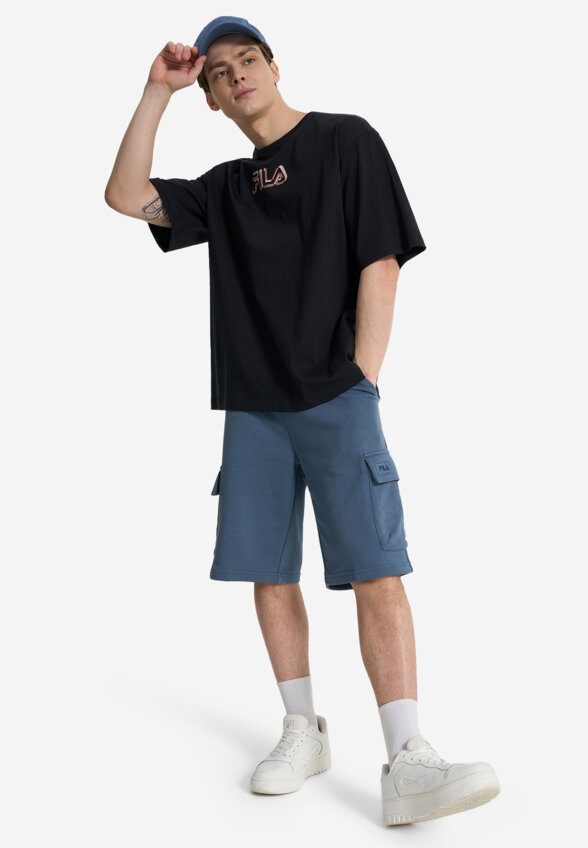 Футболка мужская оверсайз FILA, Черный