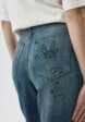 Джинсы WIDE LEG с детскими рисунками6  - превью