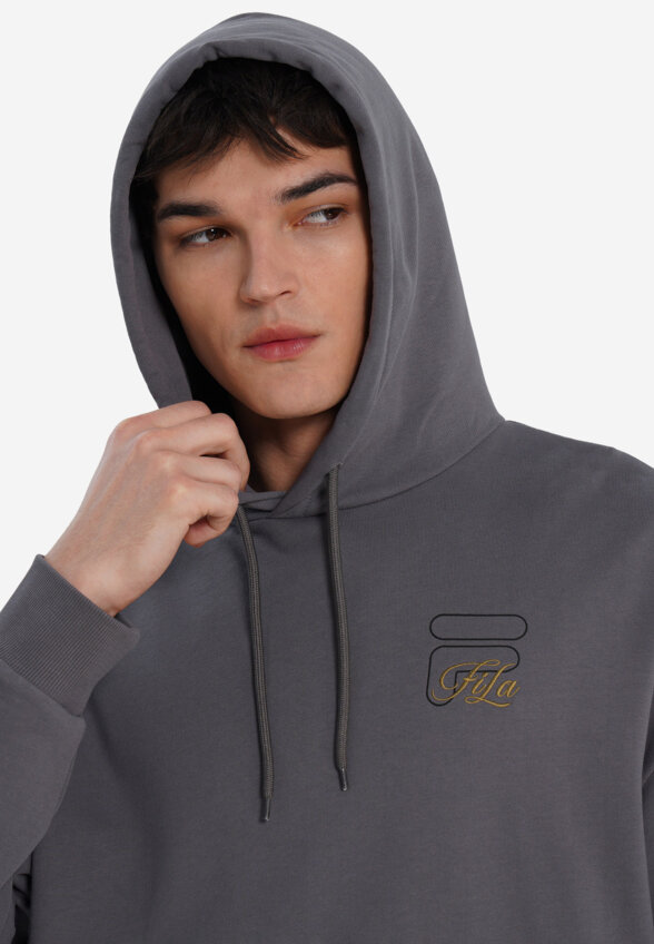 Худи мужское оверсайз FILA, Серый