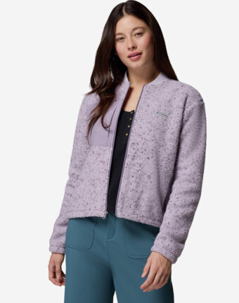 Джемпер флисовый женский Columbia Stellar Path Fleece Bomber Full Zip, Розовый женщинам