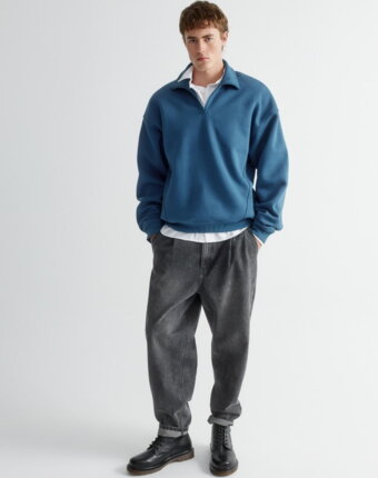 Свитшот Oversize fit с воротником мужчинам