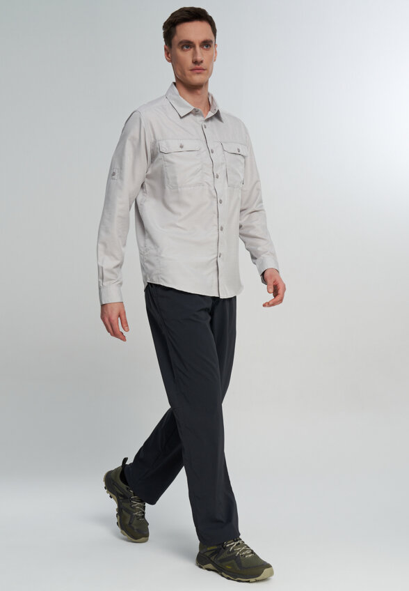 Рубашка мужская Mountain Hardwear Canyon Long Sleeve Shirt, Серый