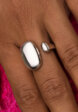Широкое акцентное кольцо из серебра MIESTILO  MIE1  - превью