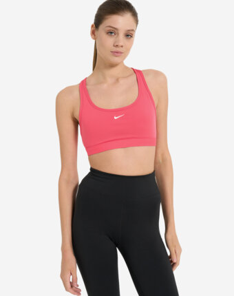Топ бра спортивный Nike Swoosh, Розовый женщинам