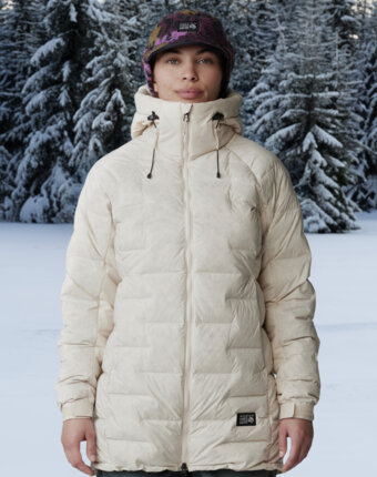 Пуховик женский Mountain Hardwear Stretchdown, Бежевый женщинам