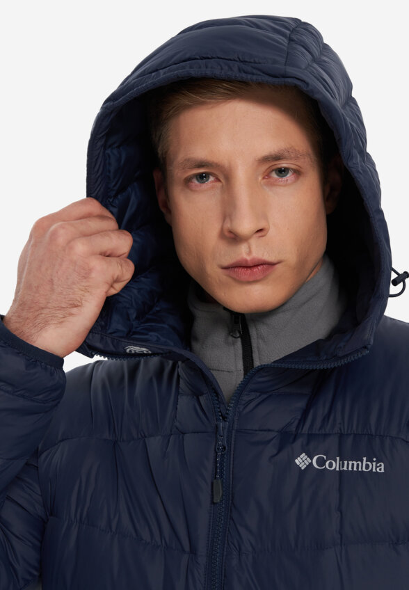 Ультралегкий пуховик мужской Columbia Centennial Creek III Down Hooded Jacket, Синий